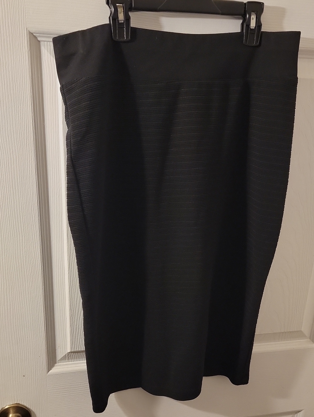 Style & Co. Black Ribbed Pencil Skirt